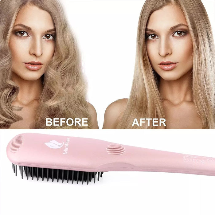 # 1 straightening hair brush - MiroPure hair straightener brush. Model: S102 - CS0523