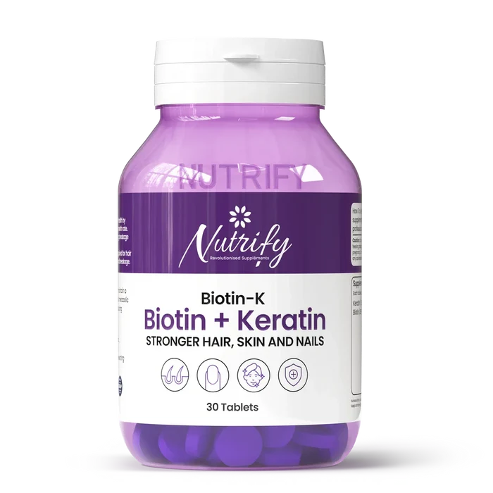 BIOTIN-K (Biotin + keratin) | Stronger Hair, Skin & Nails