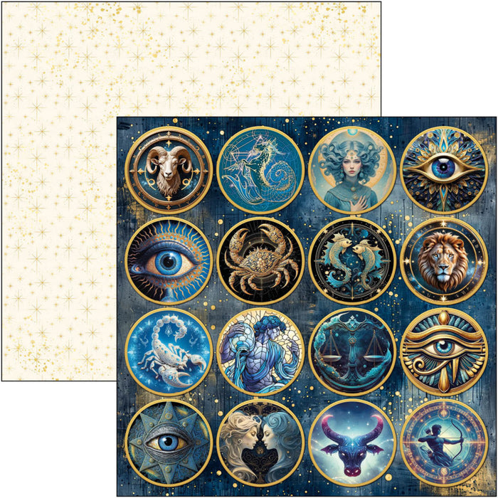 Ciao Bella - 12X12 Paper Pad - Celestial. Available at Embellish Away located in Bowmanville Ontario Canada.