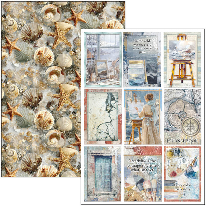 Ciao Bella - A4 Creative Pad - An Artist Journey. Includes 9 Sheets. Available at Embellish Away located in Bowmanville Ontario Canada.