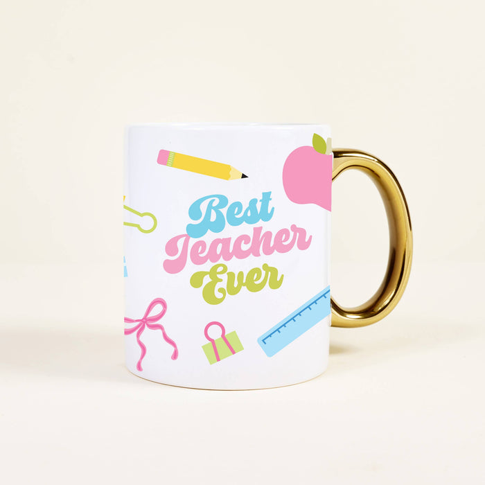 Cozy Cute Ceramic Mug - Best Teacher Ever