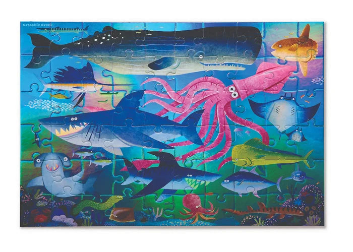 Crocodile Creek shimmering Sharks Puzzle