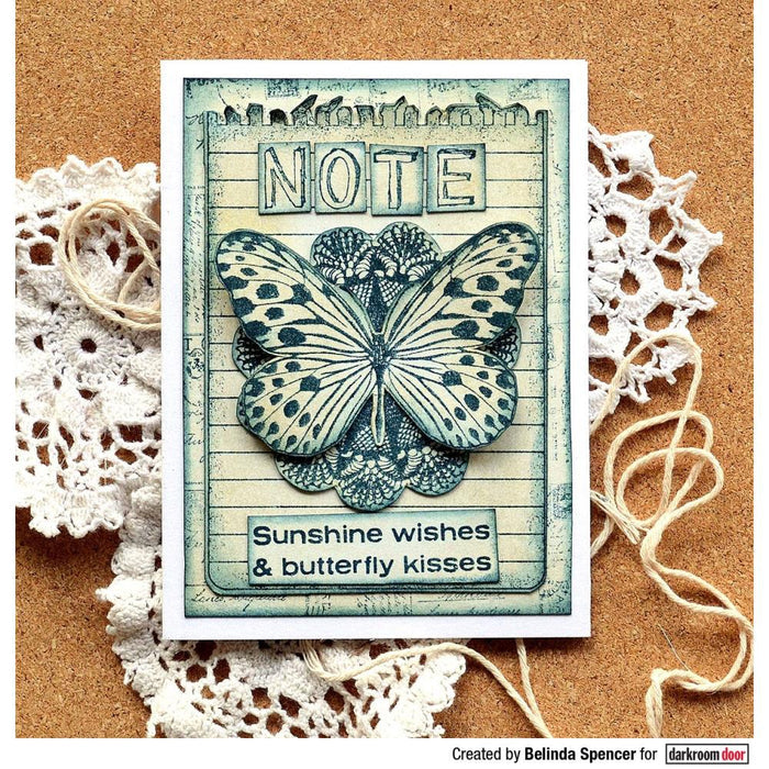 Darkroom Door - Frame Stamp - Notepaper. Darkroom Door Frame Stamp mounted on cling foam. Darkroom Door Rubber stamps are deeply etched and retain the highest image detail with our photographic designs. Available at Embellish Away located in Bowmanville Ontario Canada. Card by Belinda Spencer