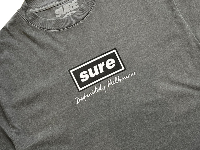 Definitely Melbourne T-Shirt - Faded Black