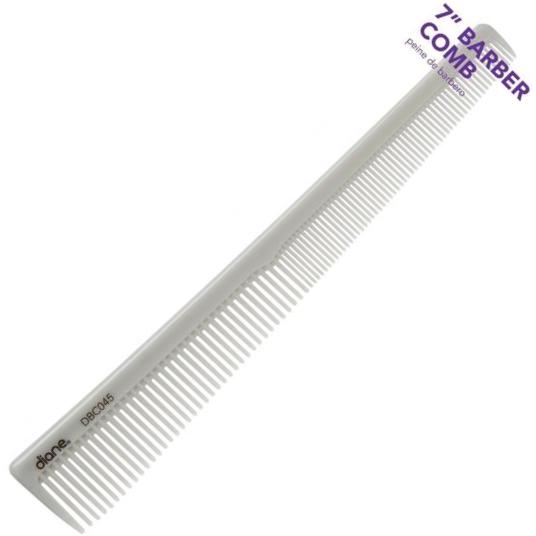 Diane 7" Barber Comb Grey #DBC045 - Dozen Pack - Palms Fashion Inc.