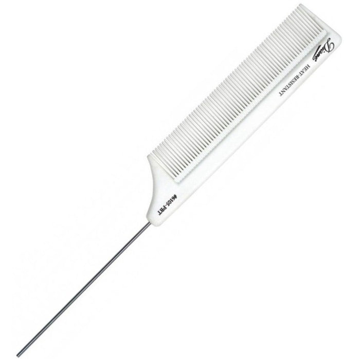 Diane 8" Pin Tail Comb White #D6105 - Dozen Pack - Palms Fashion Inc.