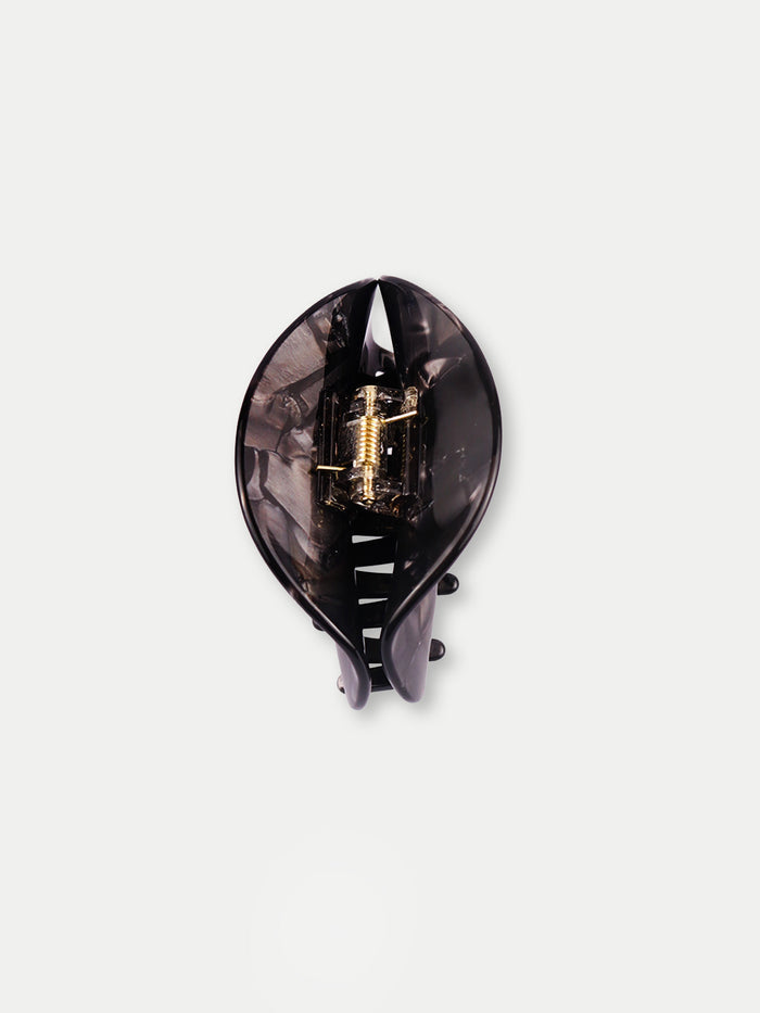 Half Moon Eco Hair Claw | Smokey Quartz-Image 2