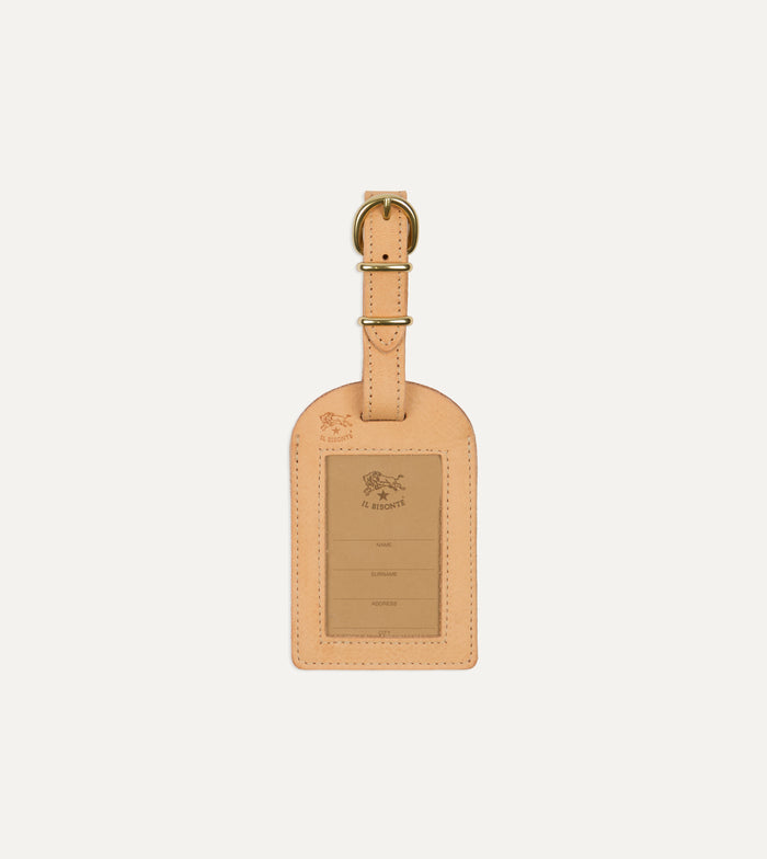 Il Bisonte Leather Luggage Tag