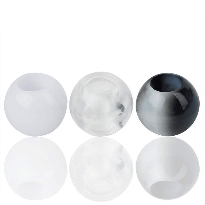 Joy Round Hair Beads X-Large, Black Two Tone