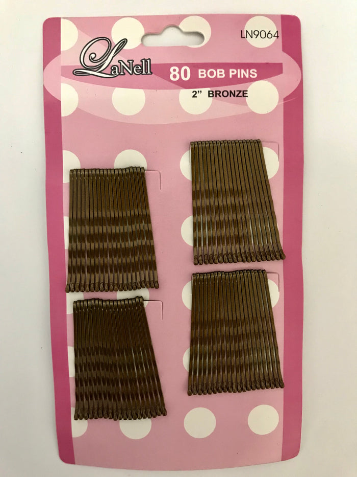 Lanell 2" Bob Pins Bronze - Dozen #LN9064 - Palms Fashion Inc.