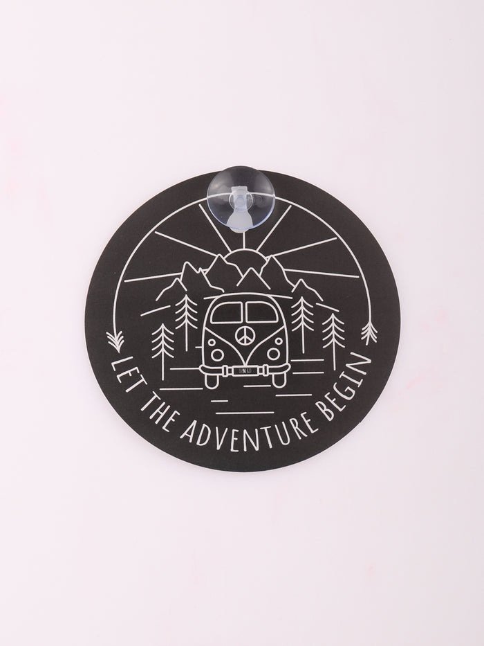Let The Adventure Begin Sign | One Colour-Image 2
