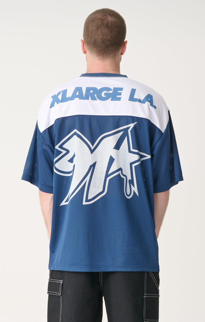 Los Angeles Short Sleeve Mesh Jersey - Dusty Navy