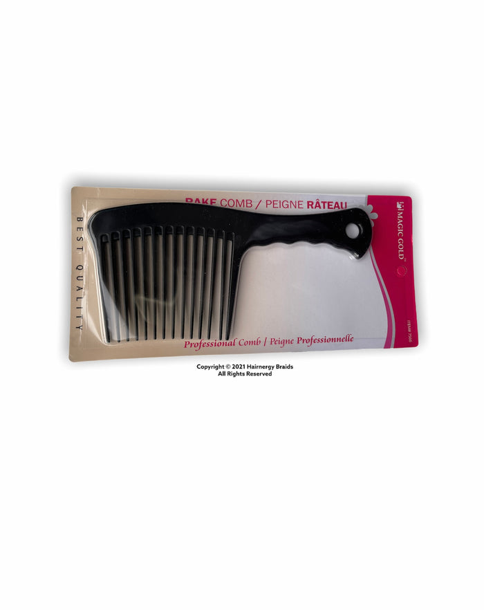 Magic Gold Rake Rage Comb Black, 1 Count, Hair Detangler