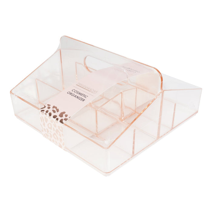 Manna Kadar Beauty Cosmetic Organizer Clear Pink - ikatehouse