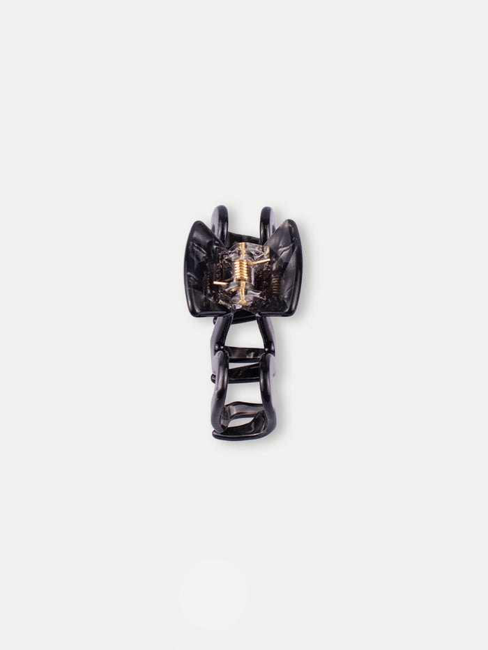 Mini Wave Eco Hair Claw | Smokey Quartz-Image 2