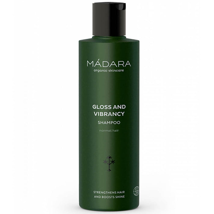 MÁDARA Gloss & Vibrancy shampoo.
