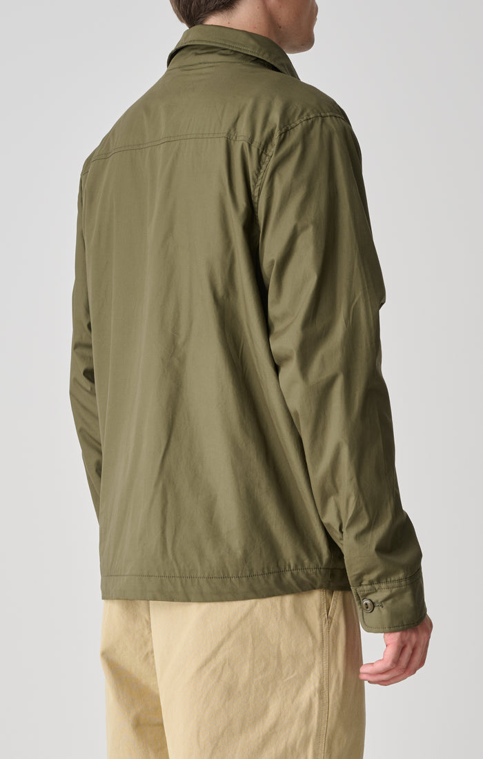 Padded Poplin Jacket - Dark Army