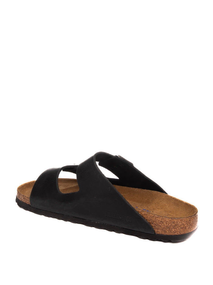 BIRKENSTOCK Sandalo arizona soft oiled nero ARIZONA SFB 752483-BLACK