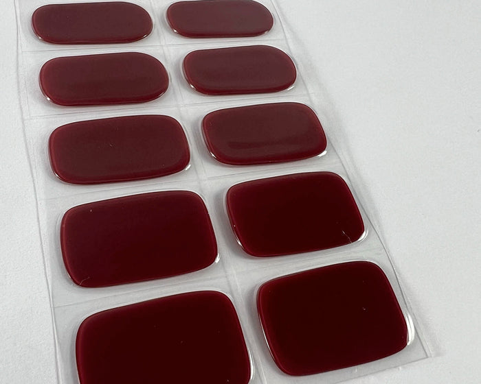 Semi-cured Gel Nail Wraps - Classic Burgundy