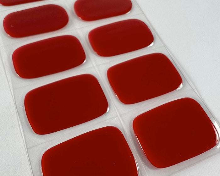 Semi-cured Gel Nail Wraps - Ruby Red