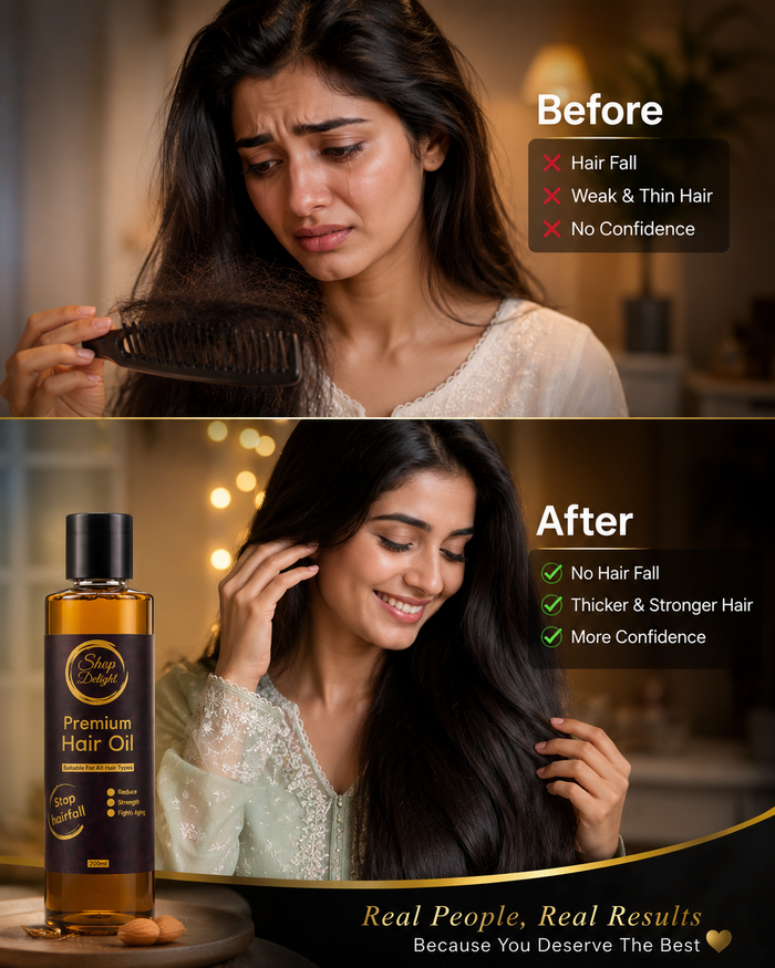 SHOP DELIGHT | PREMIUM HAIR OIL (200ml)