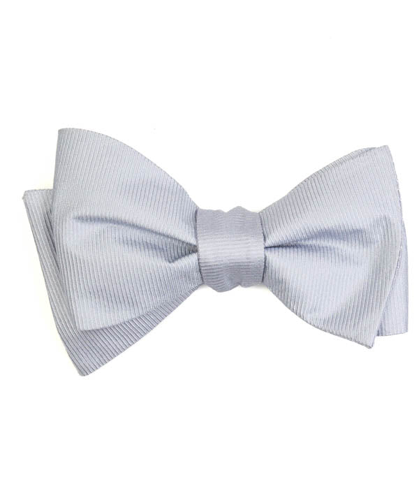 Sky Ribbed Bow Tie