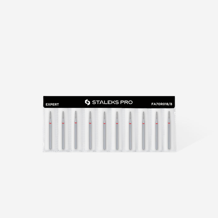 Staleks Diamond Bit - Frustum Red (F) 1.8 / 8mm (416)-Drill bit-STALEKS PRO-Gel Essentialz