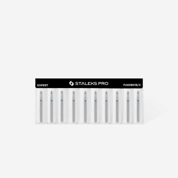 Staleks Diamond Bit - Pointed Bud Blue (M) 1.8 / 4mm (411)-Drill bit-STALEKS PRO-Gel Essentialz