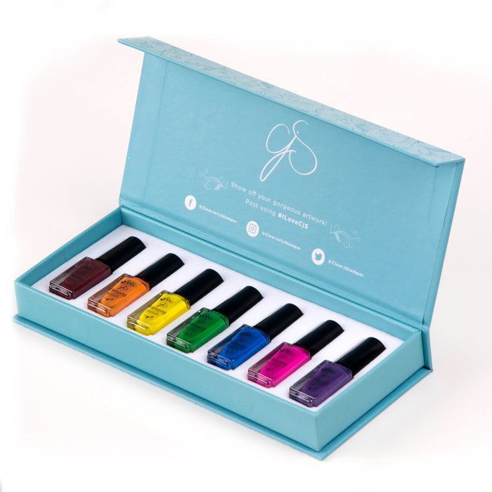 Stamping Polish Kit - Rainbow (7 Colors)