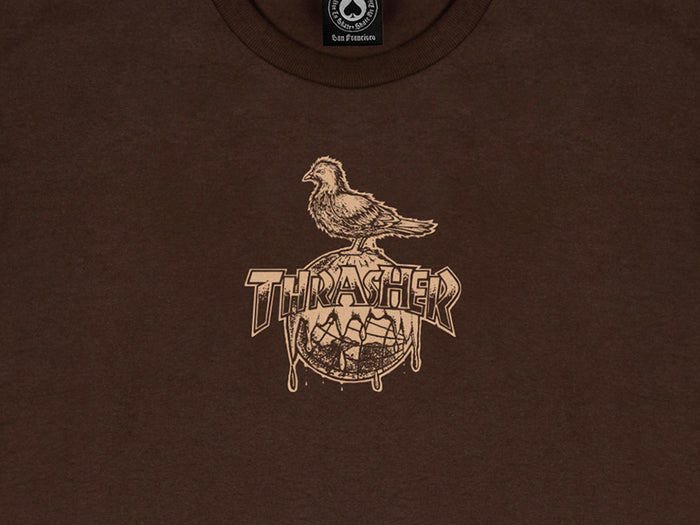 Thrasher - Antihero Cover The Earth T-Shirt - Dark Chocolate