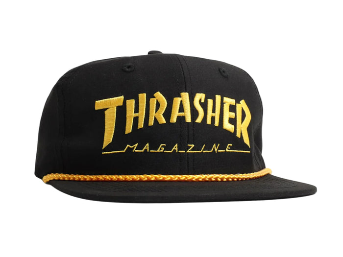 Thrasher - Rope Snapback - Black / Yellow