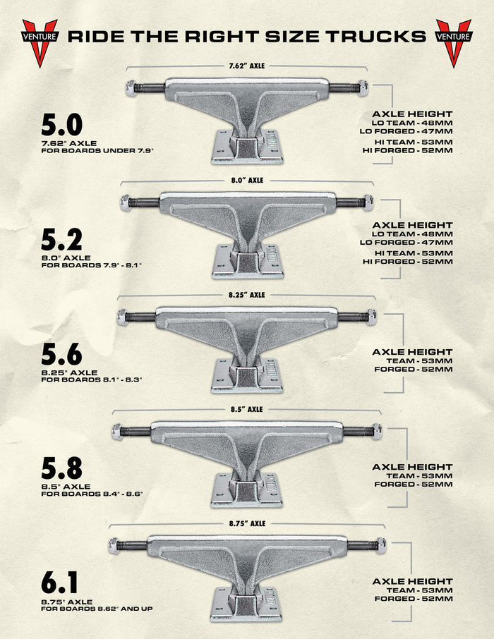 Venture - High Polished Trucks Set - 5.8