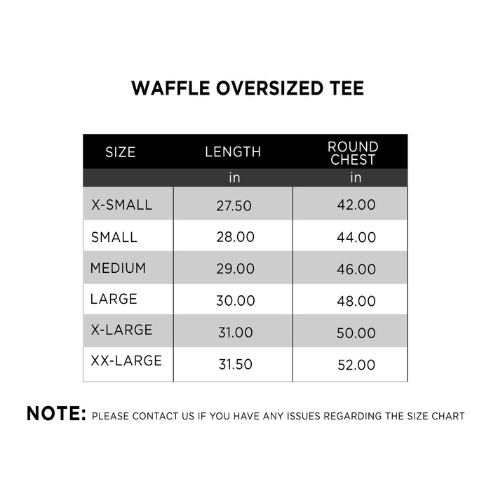 Waffle Oversized Tee - IRONGEAR Fitness
