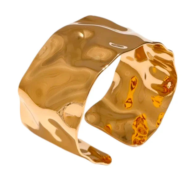 WOLFF JEWELRY - Mindy Big Bangle - 18 karat guldbelagt (Vandfast)