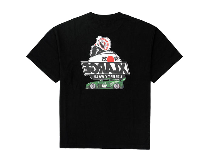 X-Large x Liberty Walk - Behind T-Shirt - Black