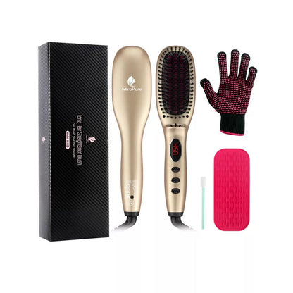 #1 Ionic Hair Straightener Brush by Miropure - Model: KL1020