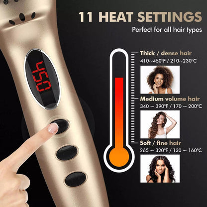 #1 Ionic Hair Straightener Brush by Miropure - Model: KL1020