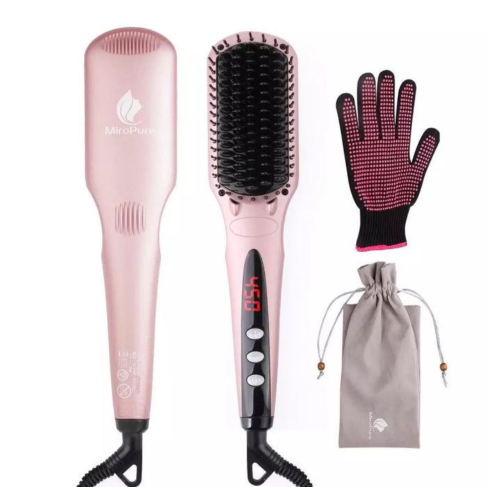 # 1 straightening hair brush - MiroPure hair straightener brush. Model: S102  - CS0523