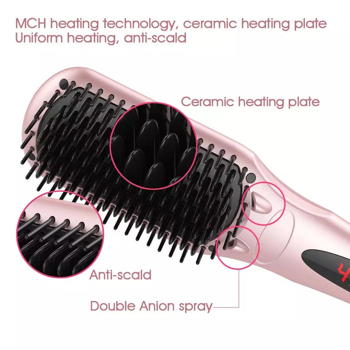 # 1 straightening hair brush - MiroPure hair straightener brush. Model: S102  - CS0523