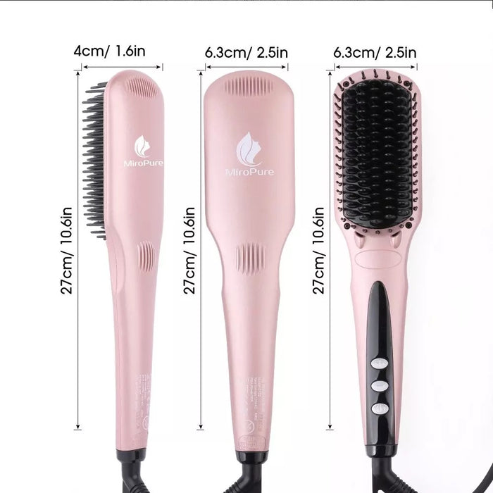 # 1 straightening hair brush - MiroPure hair straightener brush. Model: S102  - CS0523