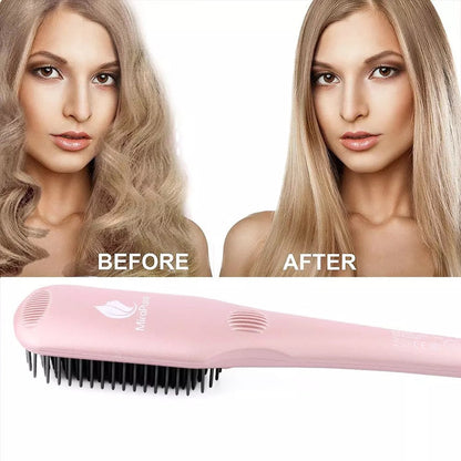 # 1 straightening hair brush - MiroPure hair straightener brush. Model: S102  - CS0523