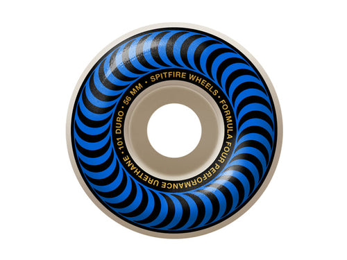 101D Formula Four Classic Swirl Wheels - White 56mm