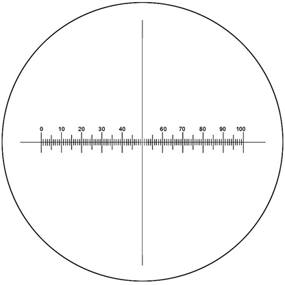10mm/100 Div Eyepiece Field of View Dia. 20mm 10X Reticle Eyepiece ( Dia. 30.5/FN20) FS12013233