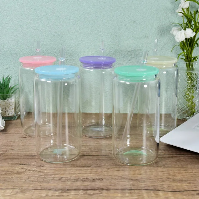 16oz Jelly Lid Glass Can Blanks