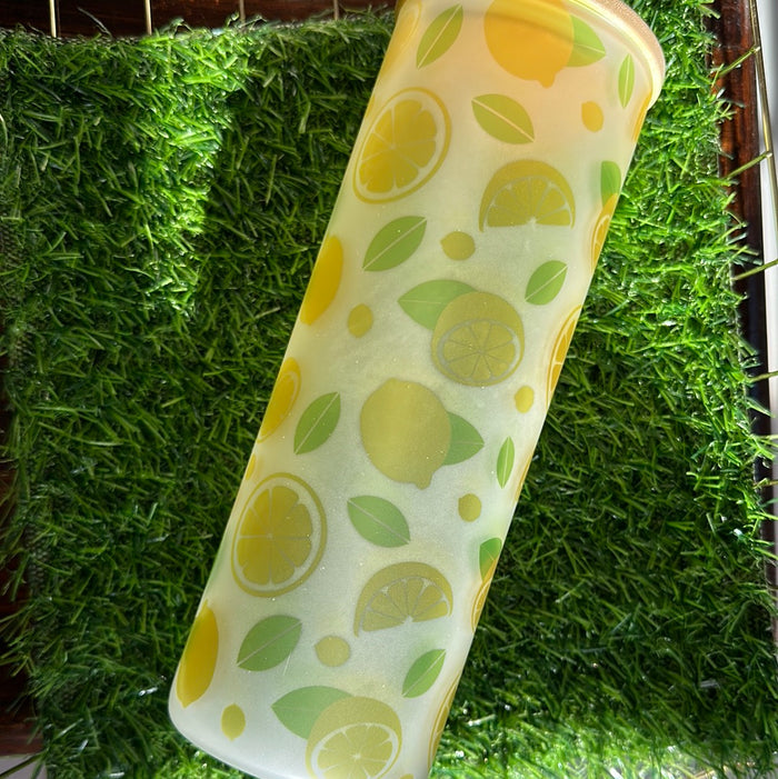25 oz Frosted Glass Cup