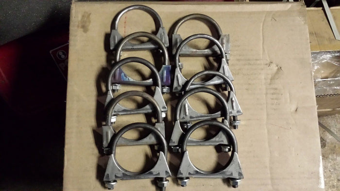 3" EXHAUST U CLAMPS HEAVY DUTY LOT OF 10