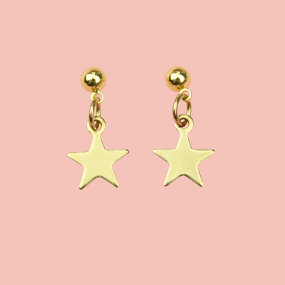 Star Earrings Bundle (6 Pairs) (Gold Plated)