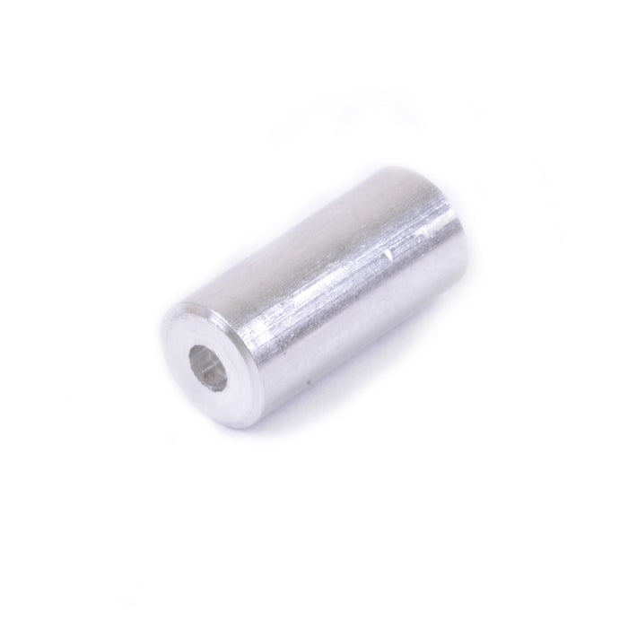 5mm Silver Aluminum Cable Housing Ferrule, 100pcs