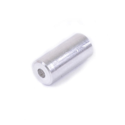 5mm Silver Aluminum Cable Housing Ferrule, 100pcs