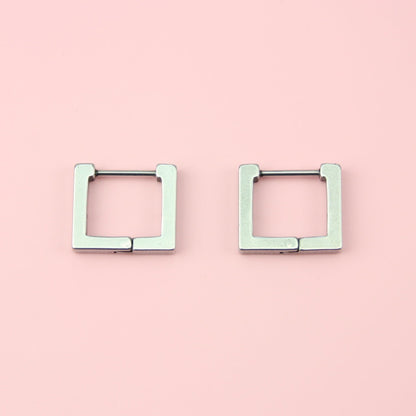 Square Huggie Earrings